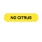 Nevs No Citrus Label 5/16 x 1-1/4" D-2499 - alternate 1